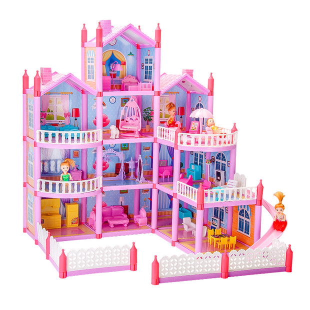 A girl toy model of a house