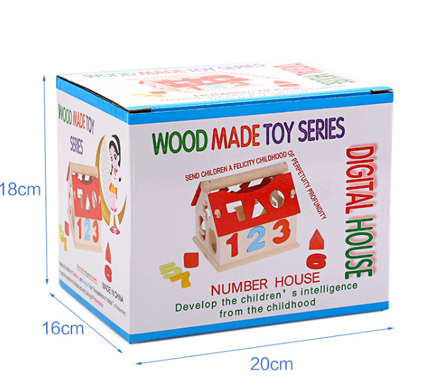 Children's Digital Wisdom House Cute Digital Pairs Early Learning Educational Toys