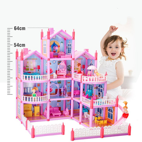 A girl toy model of a house