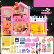 A girl toy model of a house