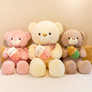 Milk Tea Big Bear Doll Plush Toy Large Doll