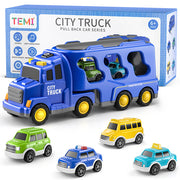 TEMI Diecast Carrier Truck Toys Cars Engineering Vehicles