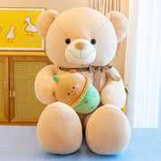 Milk Tea Big Bear Doll Plush Toy Large Doll